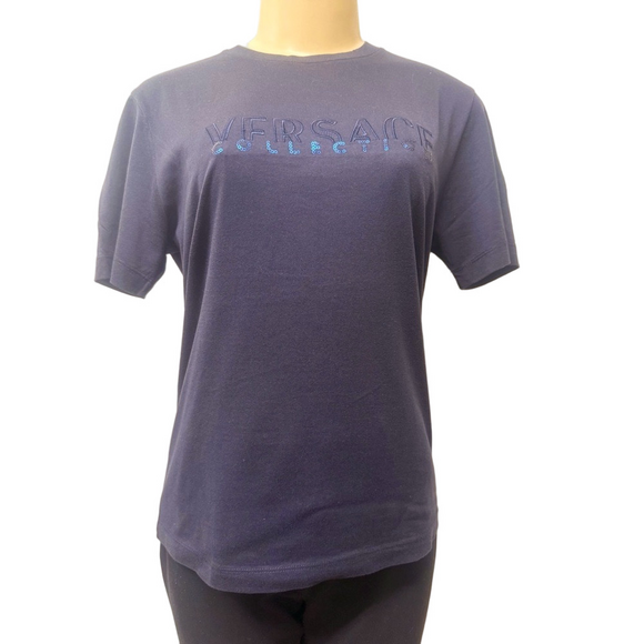Versace Other - Versace Men's Black Embroidered Graphic Logo T-Shirt Size M